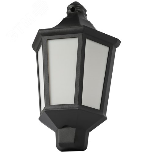 Светильник садово-парковый НБУ 60Вт 06-60-003 Ника черный белое основание матовый - фото 4