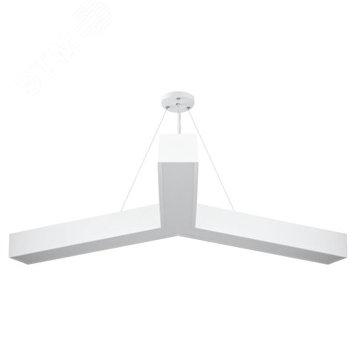 Светильник LED Geometria Igrek SPO-144-W-40K-066 66Вт 4000К 4000Лм IP40 1200х1200х80 белый подвесной драйвер внутри - фото 2