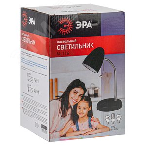 Светильник настольный N-116-Е27-40W-BK черный (16/96) - фото 2