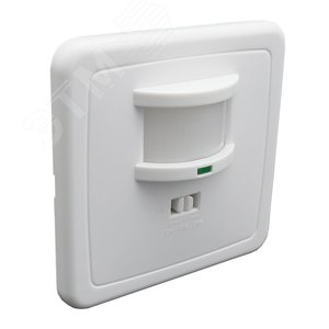 Изображение товара Датчик движения белый максимальная нагрузка 500Вт угол обзора 140 градусов дальность 12м монитор MD 020 (шт)