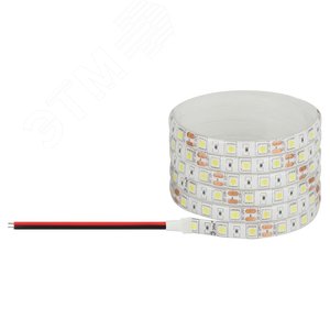 Лента светодиодная 14,4Вт/м 12В 3000К IP65 60LED/м LS5050-14,4-60-12-3000K-IP65-1 year-5m - фото 1
