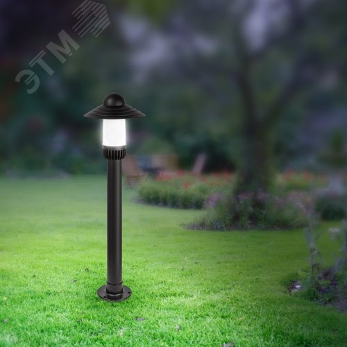 Светильник садово-парковый НТУ 01-60-009 Поллар напольный черный IP54 Е27 max60Вт h860мм - фото 7