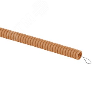 Труба гофрированная ПВХ (сосна) d 20мм с зонд. легкая 25м (60)