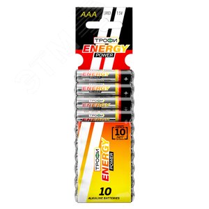 Батарейка Трофи LR03-10BL ENERGY POWER Alkaline (100/800/40000) - фото 1
