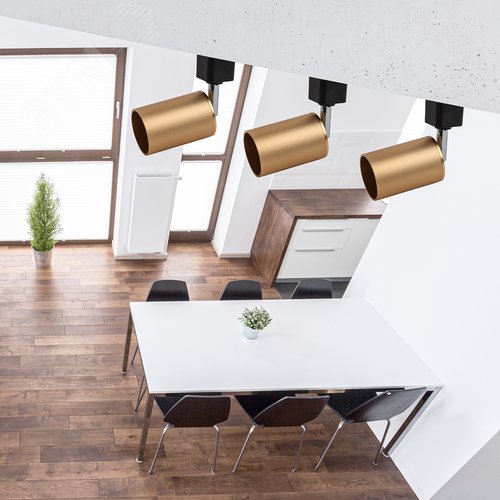 Светильник Трек GU10, 55х165 мм, сатин золото TR14-GU10 SG (10/50/900) - фото 5