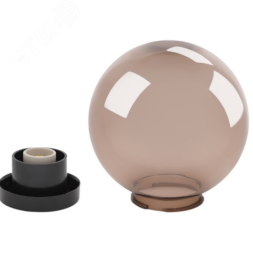 Светильник на опору/кронштейн НТУ 01-60-205 шар дымчатый IP44 Е27 max60Вт d200mm - фото 11