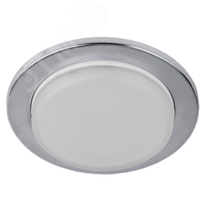 Светильник встраиваемый KL70 СН /1 под лампу Gx53 тонкий 220V 13W хром (40/2200) - фото 1