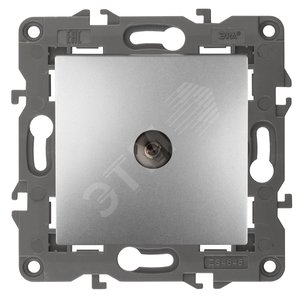 Изображение товара Розетка TV одиночная, Эра Elegance, алюминий, 14-3101-03 (шт)