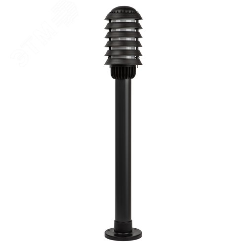 Светильник садово-парковый НТУ 01-60-015 Поллар напольный черный IP54 Е27 max60Вт h850мм - фото 4