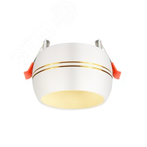 Изображение товара Светильник встраиваемый KL81 WH/GD алюминиевый GX53 белый/хром (40/960) (шт)