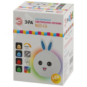 Светильник настольный NLED-416-2W-BU белый с синим - фото 2