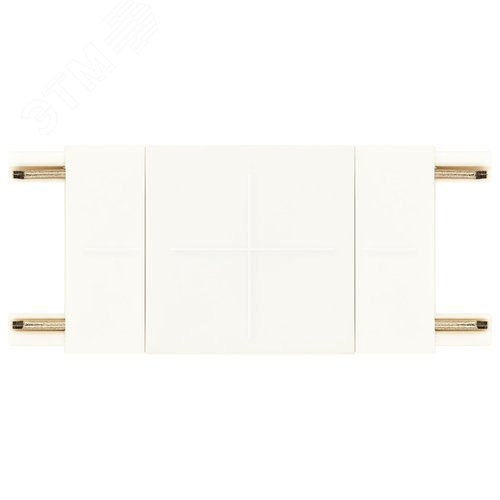 Коннектор прямой для тонкого магнитного трекового шинопровода белый TRM-S5-SC WH - фото 1