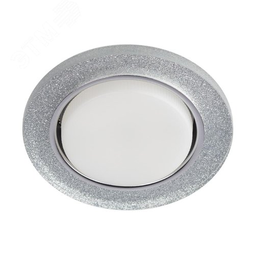 Светильник встраиваемый со светодиодной подсветкой DK LD51 CH/SHSL GX53 хром серебро - фото 5