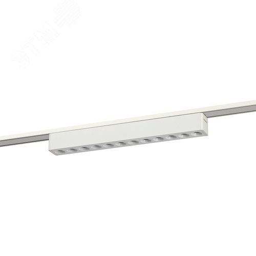 Светильник светодиодный трековый с направленным светом для тонкой магнитной системы 12Вт 4000К белый TRM-S5-2-12W4K WH - фото 1