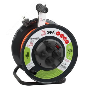 Изображение товара Удлинитель силовой RMx-4es-3x1.5-40m-IP44 на м. катушке c/з 4 гн 40м ПВС 3х1.5 RMx-4es-3x1.5-40m-IP44 (шт)