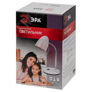 Светильник настольный N-116-Е27-40W-W белый (16/96) - фото 3