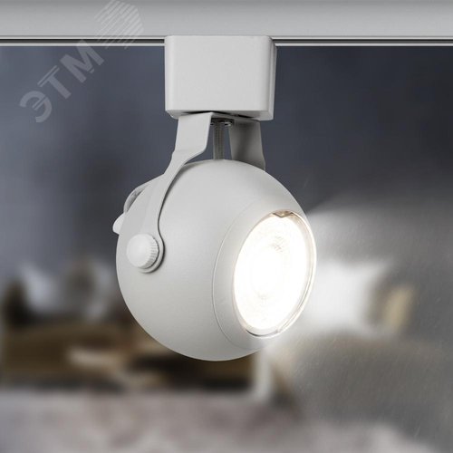 Светильник трековый однофазный TR35-GU10 WH MR16 белый под лампу - фото 2
