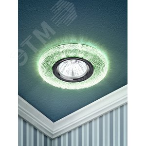 Точечный светильник декор cо светодиодной подсветкой, DK LD1 GR зеленый Б0018777 ЭРА - 4