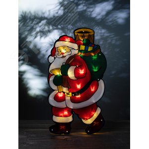 Светодиодная новогодняя фигура Дед Мороз 2, 24*45см, 20 LED, 3*AAA, IP20 ENGDS-16