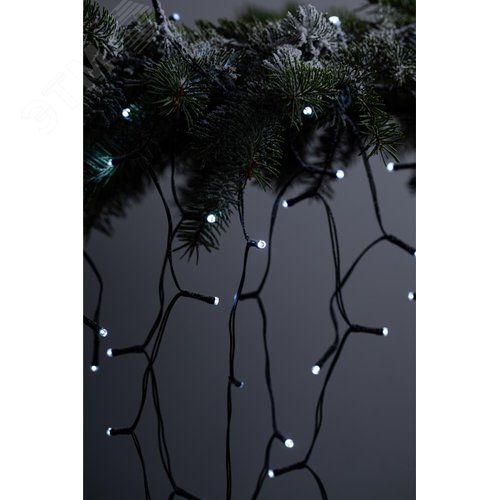 Гирлянда садовая ERASF22-29 Бахрома на солнечной батарее холодный свет 3.8х0.5 м - фото 11