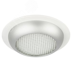 Светильник встраиваемый под лампу GX53 KL111 WH/SL белый/серебро матовый - фото 1