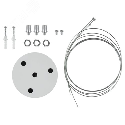 Светильник LED Geometria Hexagon SPO-123-W-40K-045 45Вт 4000K 2500Лм IP40 600х80 белый подвесной драйвер внутри - фото 8