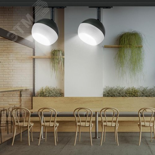 Светильник трековый TR46 - GX53 BK однофазный под лампу GX53 черный под лампу GX53, лампа в комплект не входит - фото 10