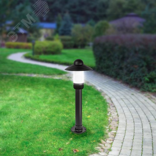 Светильник садово-парковый НТУ 01-60-008 Поллар напольный черный IP54 Е27 max60Вт h660мм - фото 10