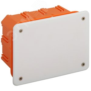 Коробка распаячная KRT 120х92х45мм для твердых стен, саморез., крышка IP20 (98/882)