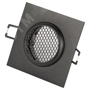 Светильник встраиваемый алюминиевый под лампу MR16 /GU5.3 KL110 BK черный матовый - фото 5