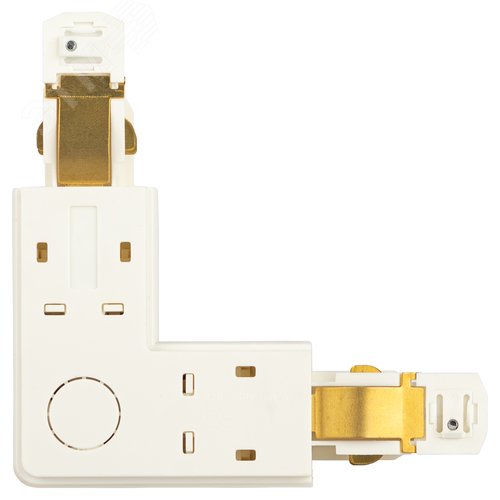 Коннектор для трехфазного шинопровода STR-30-W-CN-LE типа LE угловой наружный белый - фото 5