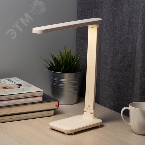 Светильник настольный ДНБ 5W NLED-495-5W-BG светодиодный аккумуляторный бежевый - фото 12