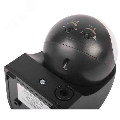 Датчик движения настенный инфракрасный 1200 Вт 180 градусов IP44, черный MD 011 - фото 3