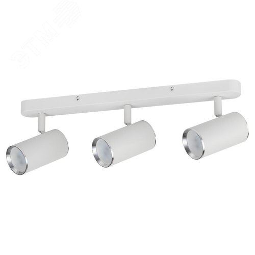 Светильник настенно-потолочный спот OL35-3 WH MR16 GU10 IP20 белый хром - фото 3