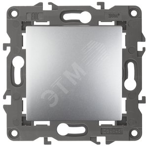 Изображение товара Переключатель, 10АХ-250В, Эра Elegance, алюминий,14-1103-03 (шт)