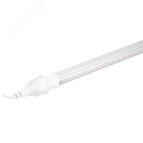 Светильник для растений, фитолампа светодиодная линейная FITO-9W-Rb-Т8+FITO-Holder IP65 2хG13 с выключателем, 1.5м - фото 4