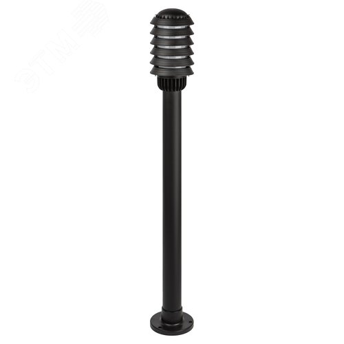 Светильник садово-парковый НТУ 01-60-016 Поллар напольный черный IP54 Е27 max60Вт h1050мм - фото 1