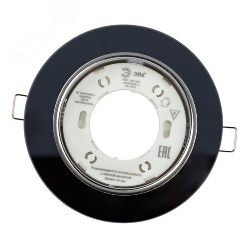 Светильник встраиваемый со светодиодной подсветкой DK LD51 BK GX53 черный - фото 3