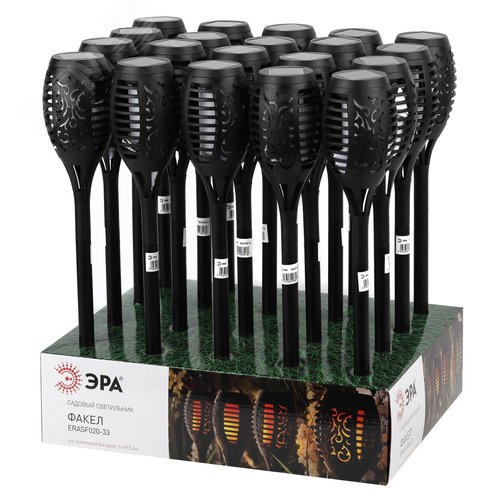 Светильник садовый Факел на солнечной батарее, 49,5 см ERASF020-33 - фото 2