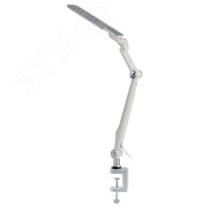 Светильник настольный светодиодный NLED-496-12W-S на струбцине серебро - фото 8