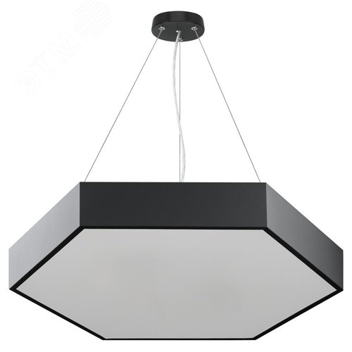 Светильник LED Geometria Hexagon SPO-121-B-40K-038 38Вт 4000K 4000Лм IP40 600х80 черный подвесной драйвер внутри - фото 6