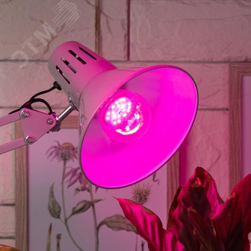 Лампа светодиодная лампа для рассады тип А60, 10 Вт, 220-240V FITO-10W-RB-E27-K - фото 4