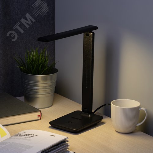 Светильник настольный ДНБ 8W NLED-508-7W-BK светодиодный черный - фото 10