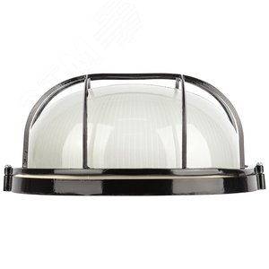 Светильник НБП 03-100-002 Акватермо алюминий/стекло решетка IP54 E27 max 100Вт D240 круг черный - фото 3