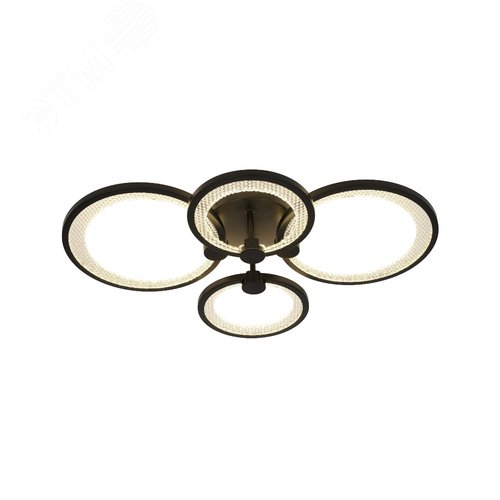 Изображение товара Светильник светодиодный потолочный ДПБ-78Вт 3844Лм Модерн с ДУ Odry CLL-1-78-RC BK (шт)