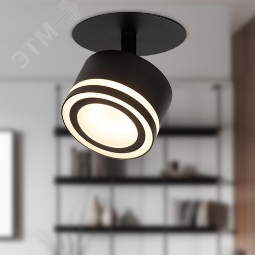 Светильник встраиваемый под лампу GX53 DK114 BK черный - фото 7