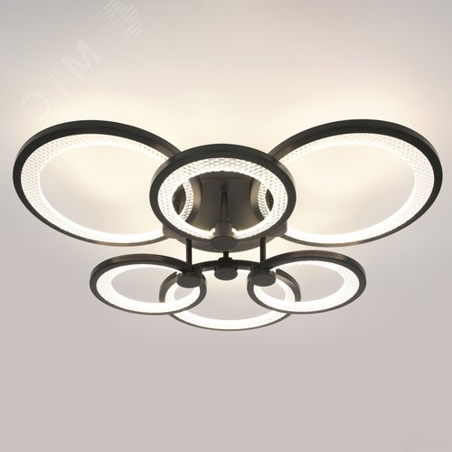 Светильник светодиодный потолочный ДПБ-117Вт 5112Лм Модерн С ДУ Odry CLL-1-117-RC BK - фото 5