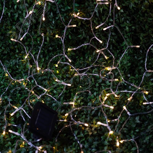 Гирлянда садовая на солнечной батарее Занавес 1,5*1,5 метра, 192 LED ERASF22-41 - фото 10