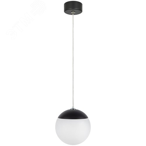 Светильник подвесной (подвес) потолочный шар черный ADELAIDA PL35 BK G9 - фото 5