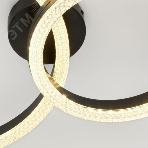 Светильник светодиодный потолочный ДПБ-78Вт 3000К/6000К Модерн Bloom CLL-1 78W RC BK с ДУ - фото 6